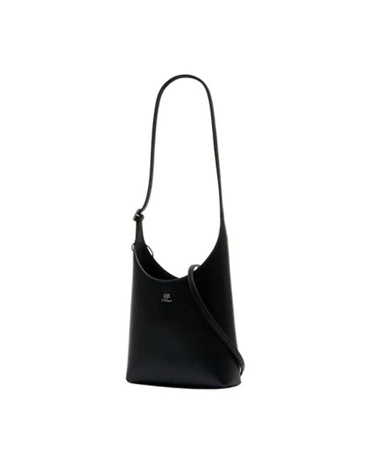 Courreges Black Courregès Small Melt Shoulder Bag