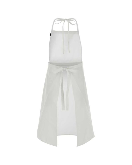 Miu Miu White Poplin Apron