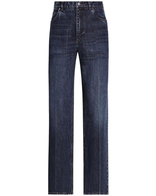 Dolce & Gabbana Blue Dolce & Gabbana Oversized Cotton Jeans for men