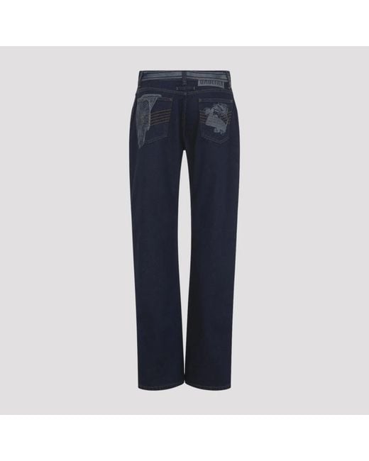 Jean Paul Gaultier Blue Cotton Jeans
