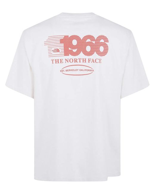 The North Face White Track" Relaxed Short Sleeve Tee