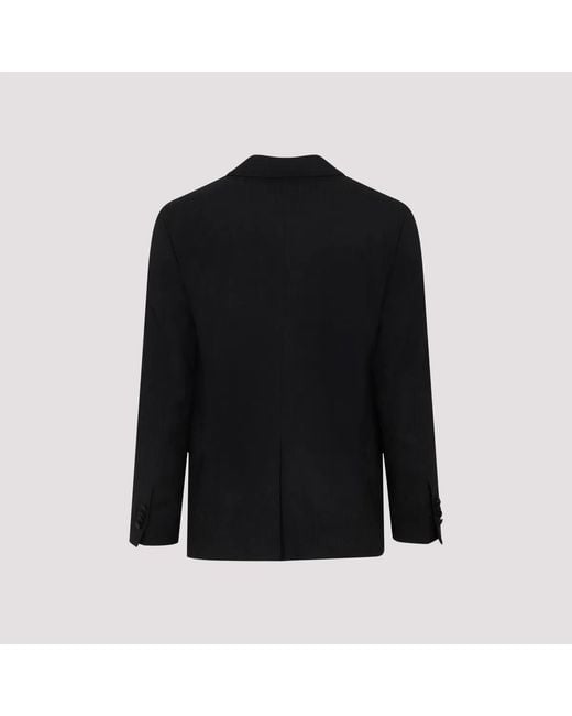 Etro Black Stretch Wool Blazer for men