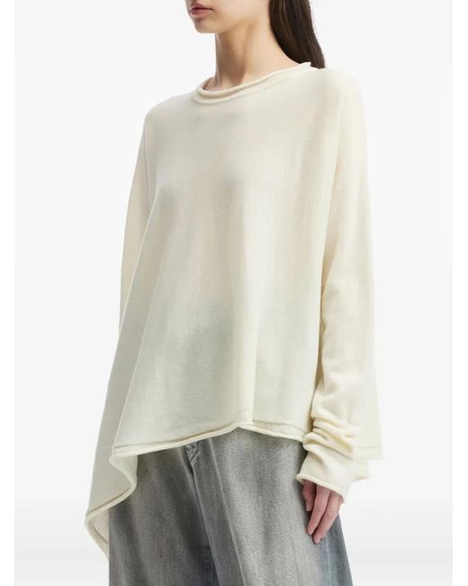 Y's Yohji Yamamoto White "Asymmetry" Sweater