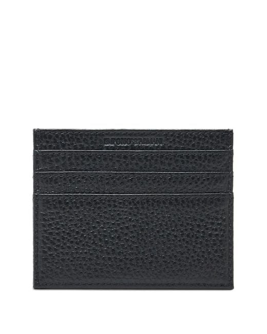 Emporio Armani White Leather Card Case And Belt Set for men