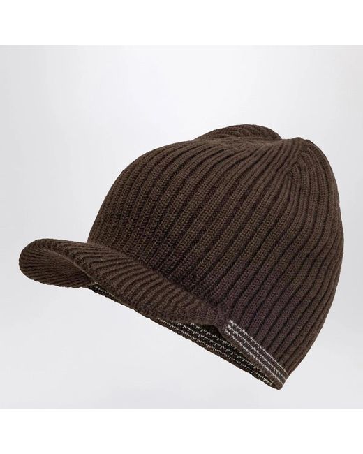 Adidas by Wales Bonner Brown Coffee-Colored Wool Visor Cap