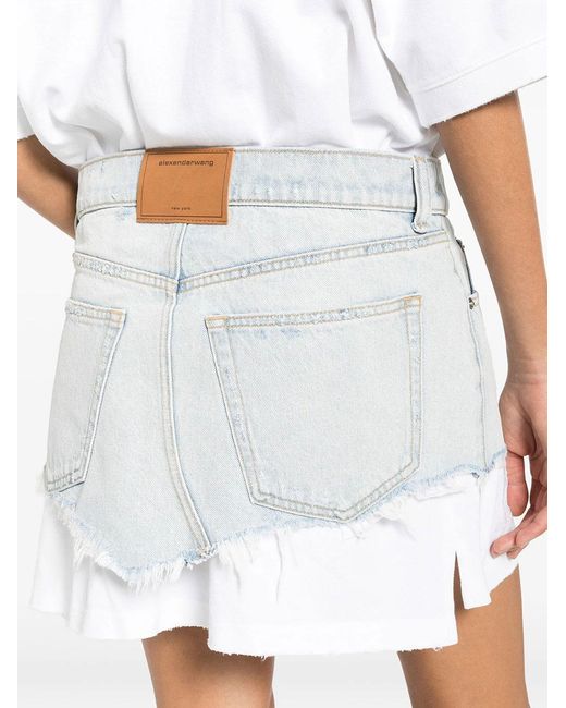 Alexander Wang White Pre-Styled Denim Polo Dress