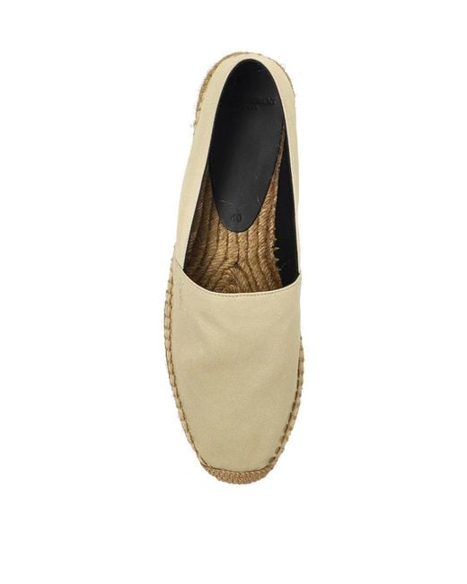 Saint Laurent Natural Cassandre Ysl Logo Espadrilles