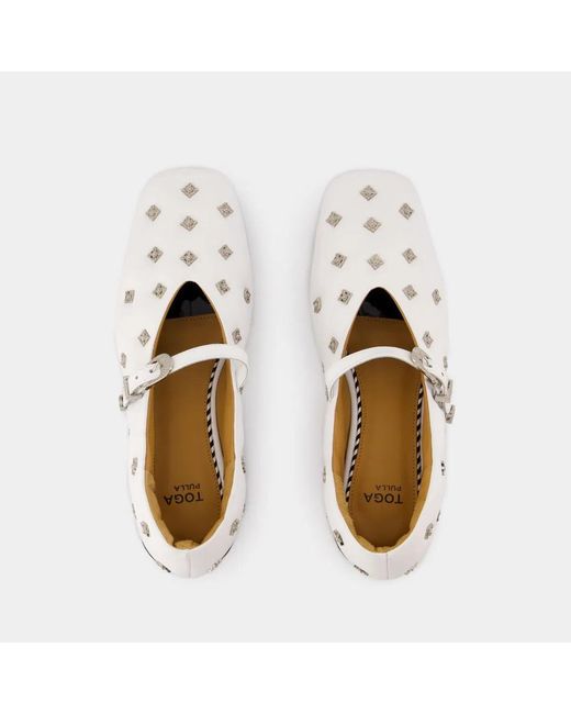 Toga White Aj1342 Ballerinas