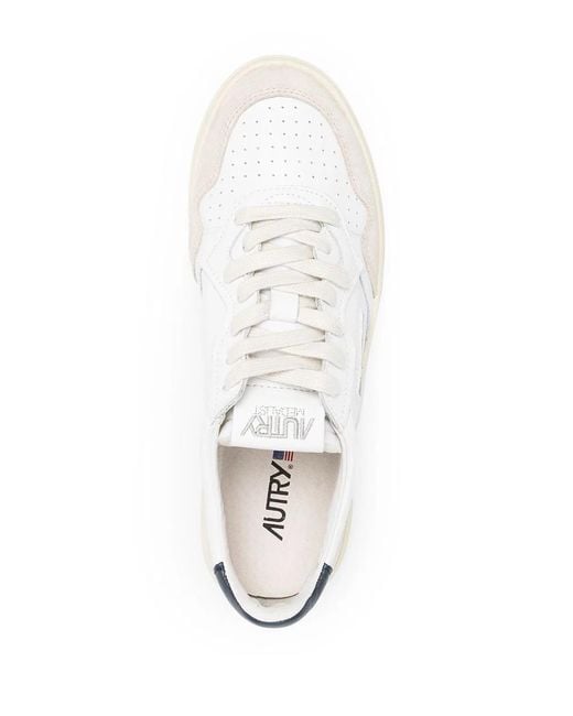 Autry White Medalist Low for men