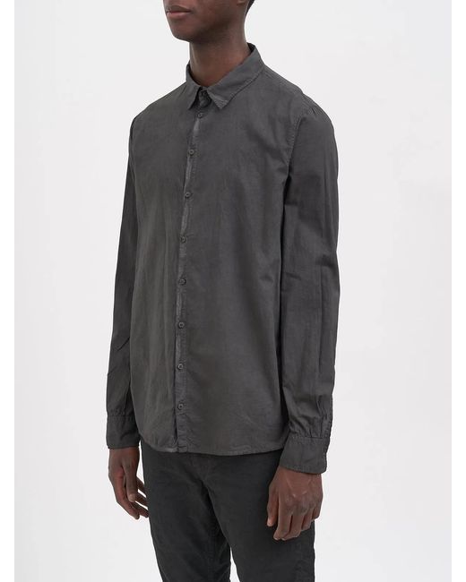 Poeme Bohemien Gray Regular Cotton Shirt for men
