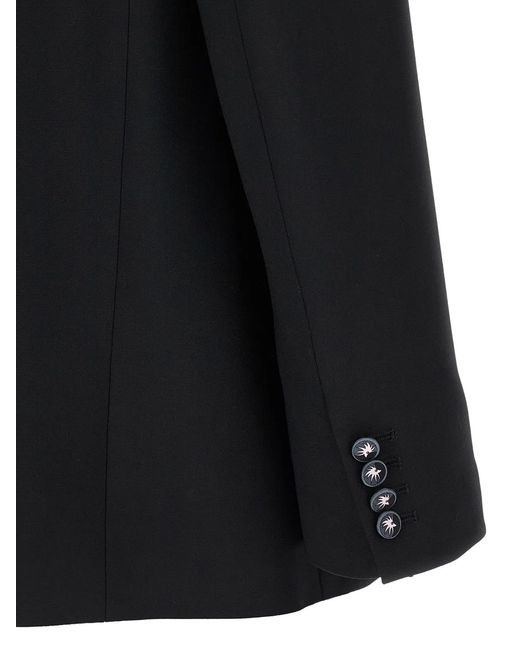 Emilio Pucci Black 'Labirinto' Single-Breasted Blazer