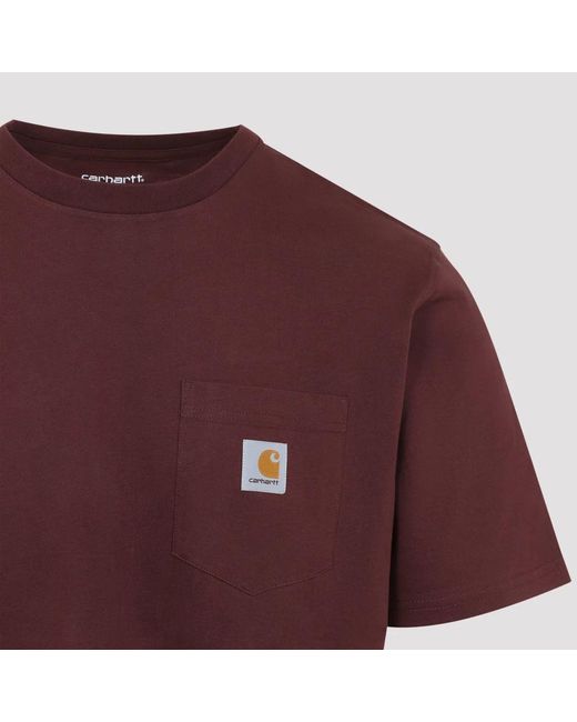 Carhartt Purple Amarone Pocket T-Shirt for men