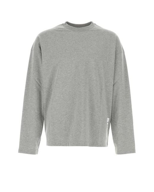 Jil Sander Gray T-Shirt Cn Ls for men