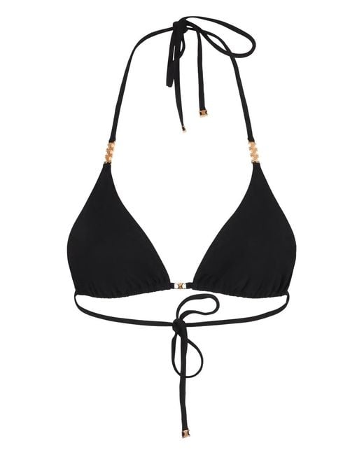 Céline Black Triangle Bikini Top