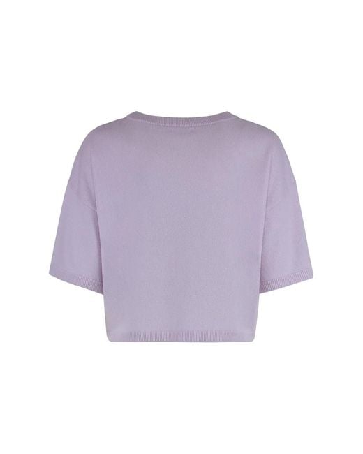 SABLYN Purple Miles Short Sleeve Sweater