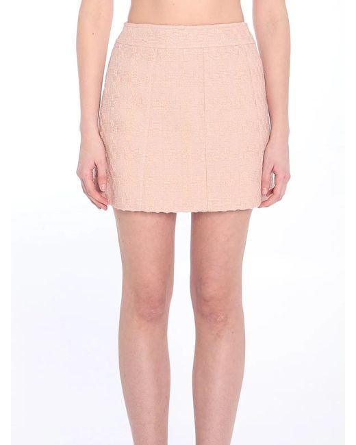 Céline Pink Wool Miniskirt
