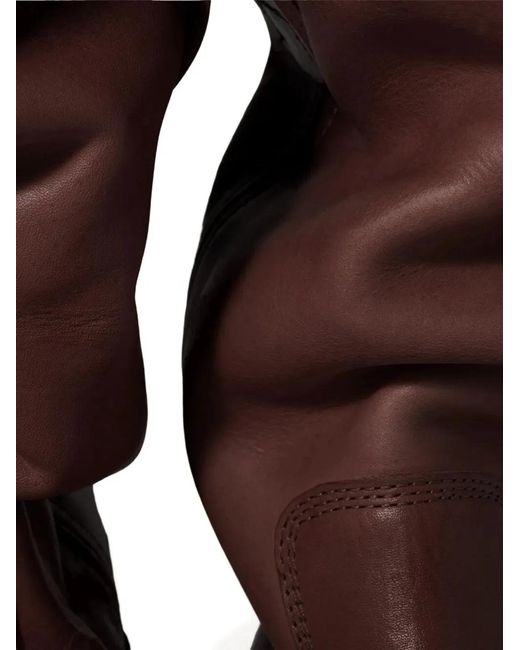 Miu Miu Brown Foule Aged Look Leather Booties