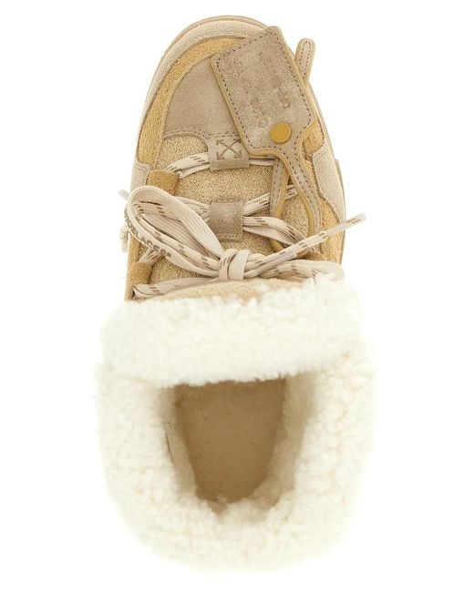 Off-White c/o Virgil Abloh Natural 'Winter' Ankle Boots