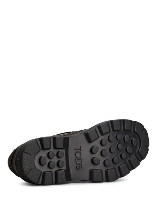 Tod's Black Mocassino Da Barca for men
