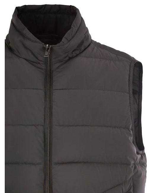 Herno Gray Down-Filled Waistcoat for men