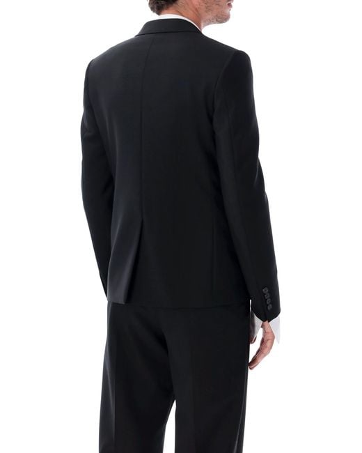 Fendi Black Slim-Fit Mohair Blazer for men