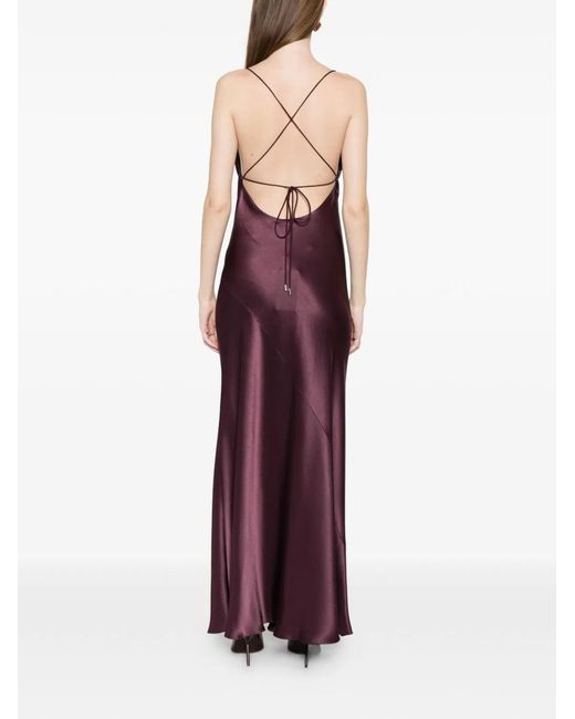 Pinko Purple Bordeaux Cotton Dress