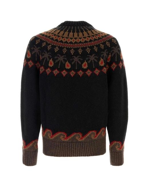 Alanui Black Sweet Winter Sweater for men