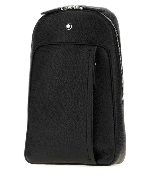 Montblanc Black Companion Medium On-Body Bag for men