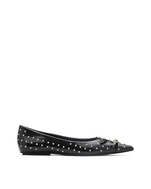 Marc Jacobs White The Glam Studs Kat Ballet Flats