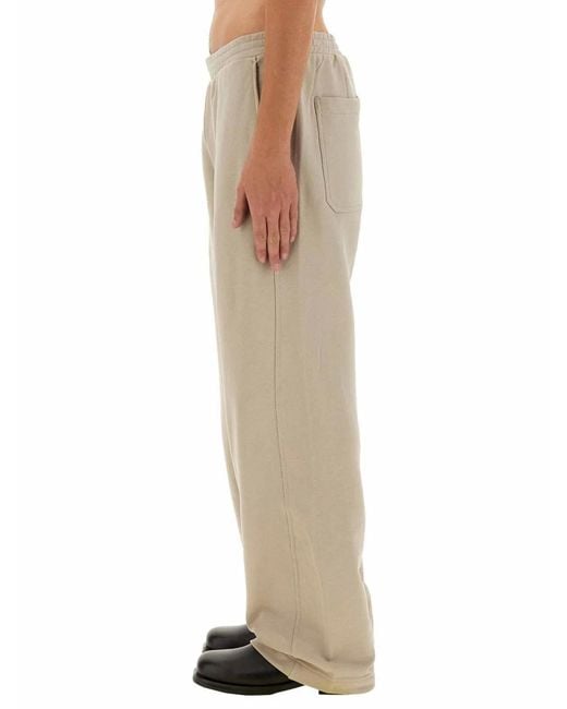 Helmut Lang Natural Jogging Pants With Zipper for men