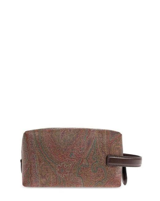 Etro Brown Pouch S Arnica for men