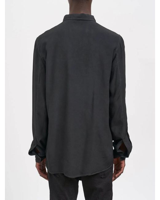 Poeme Bohemien Gray Cupro Shirt for men