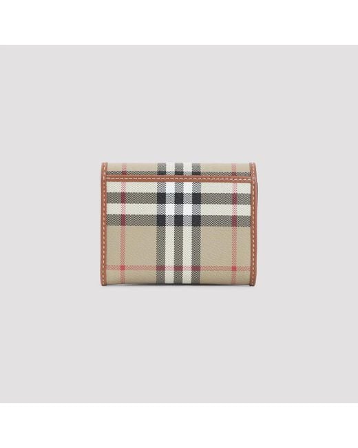 Burberry White Multicolour Polyurethane Wallet