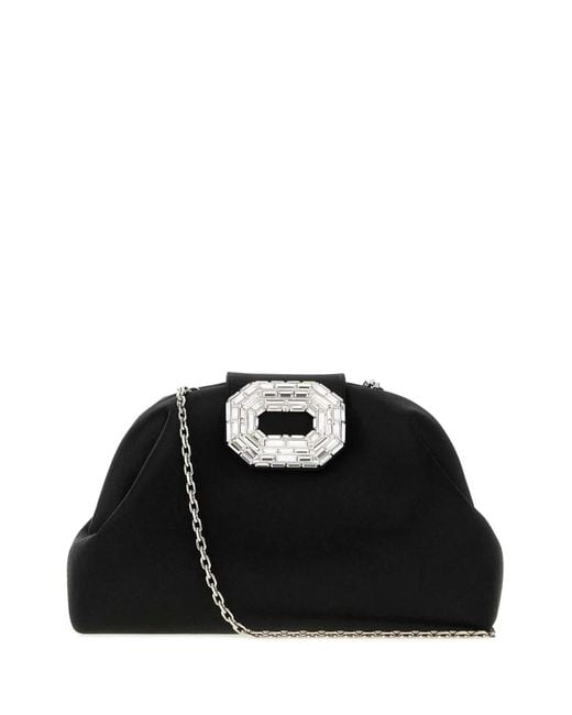 AMINA MUADDI Black Camelia Bag