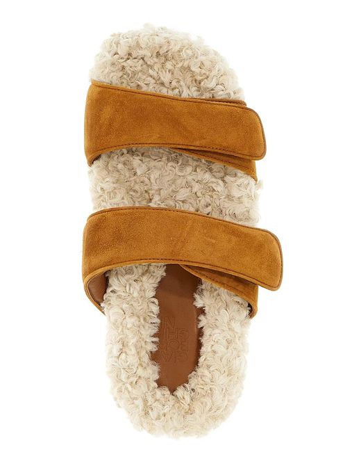Gia Borghini Brown 'Alvine' Sandals