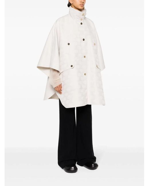Max Mara Natural High-Neck Cape