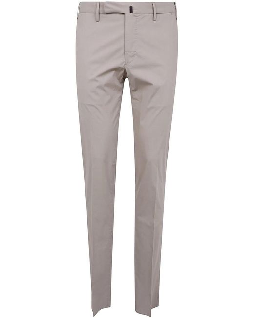 Incotex Gray Classic Chino Trousers for men
