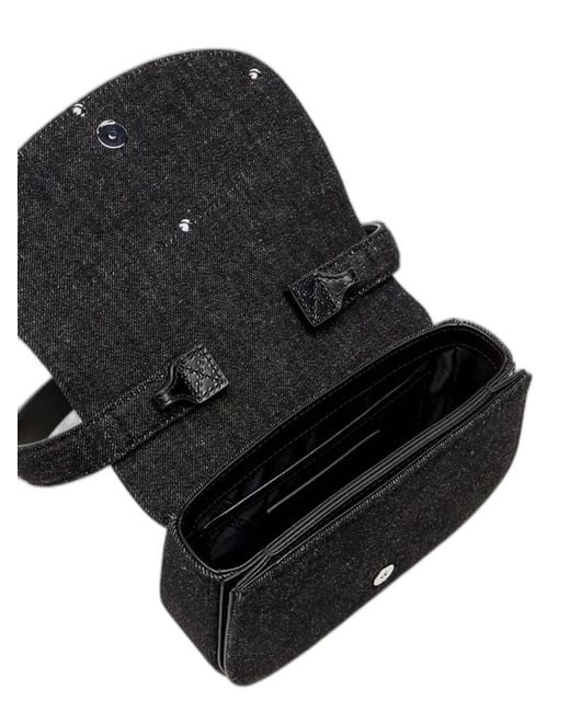 DIESEL Black 1Dr Denim Shoulder Bag