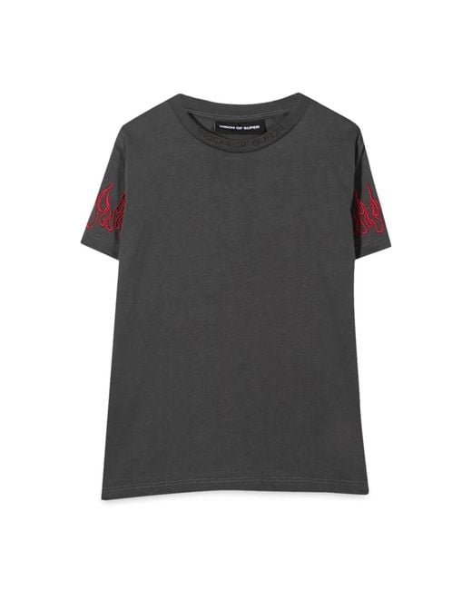 Vision Of Super Black M/C Embroidery Flames