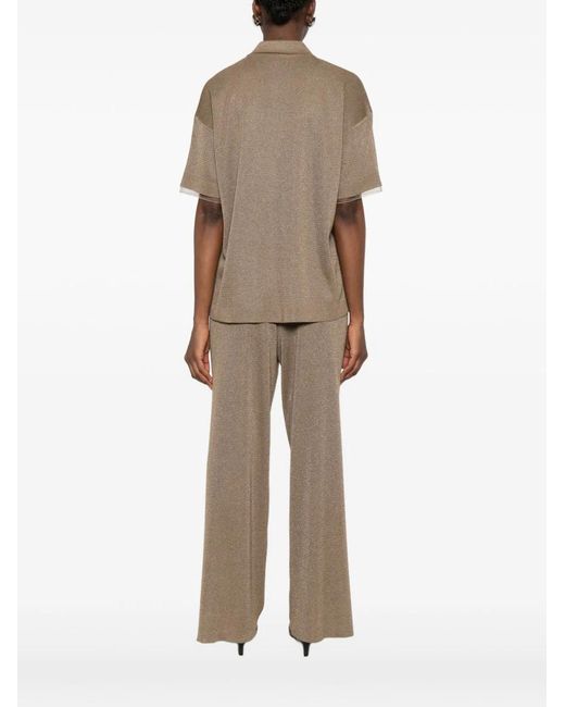 Fabiana Filippi Natural Short-Sleeves Shirt