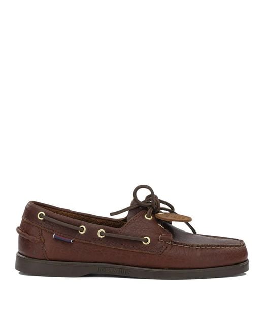 Sebago Brown "Portland Artisan Momoth" Lace-Up Loafers for men