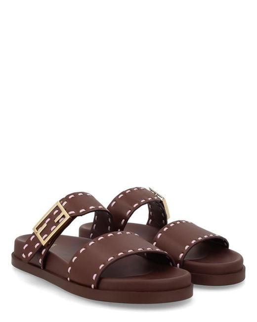 Fendi Brown Sandalo Feel"