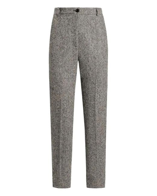 Dolce & Gabbana Gray Dolce & Gabbana Tweed Melange Pants