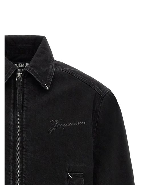Jacquemus Black 'La Veste De-Nîmes Canevas' Jacket for men