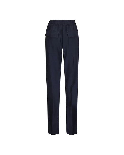 Rick Owens Blue Drawstring Trousers