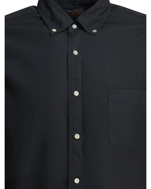 Beams Plus Blue B.D. Color Broad Cotton Casual Shirt for men