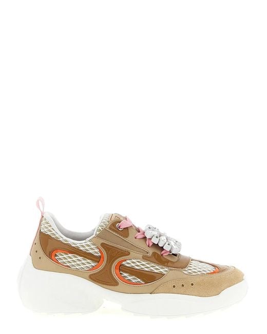 Roger Vivier Natural 'Viv' On The Run' Sneakers