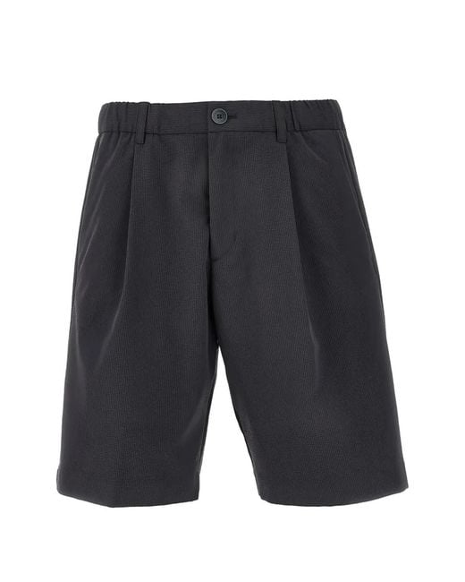 Herno Gray Polyester Bermuda for men