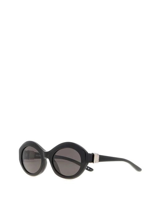 Balenciaga Gray Acetate Sunglasses