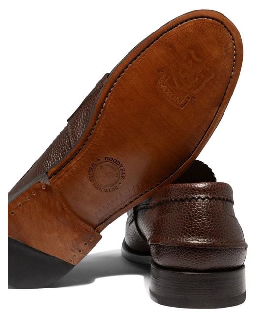 Saxone Of Scotland Brown "Arran" Loafers for men